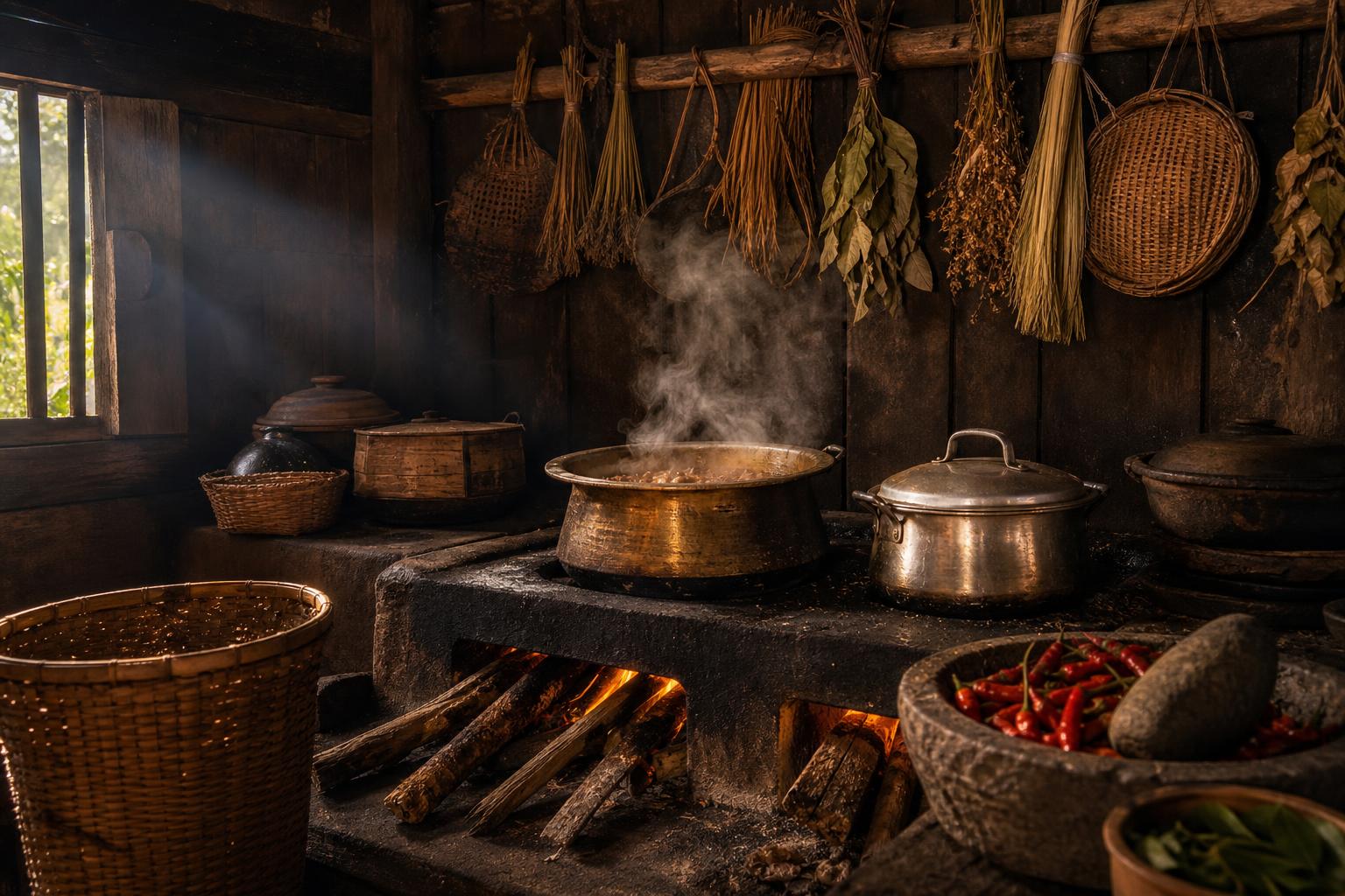 Inside the kitchen